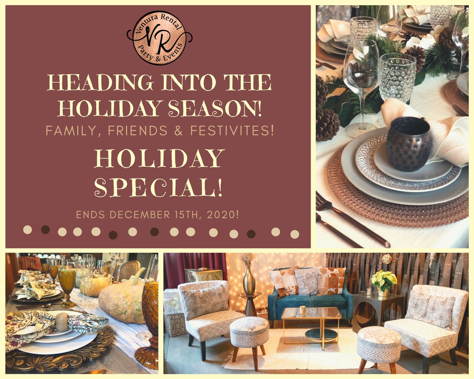 Ventura Rental Party & Events Holiday Special Ventura Rental