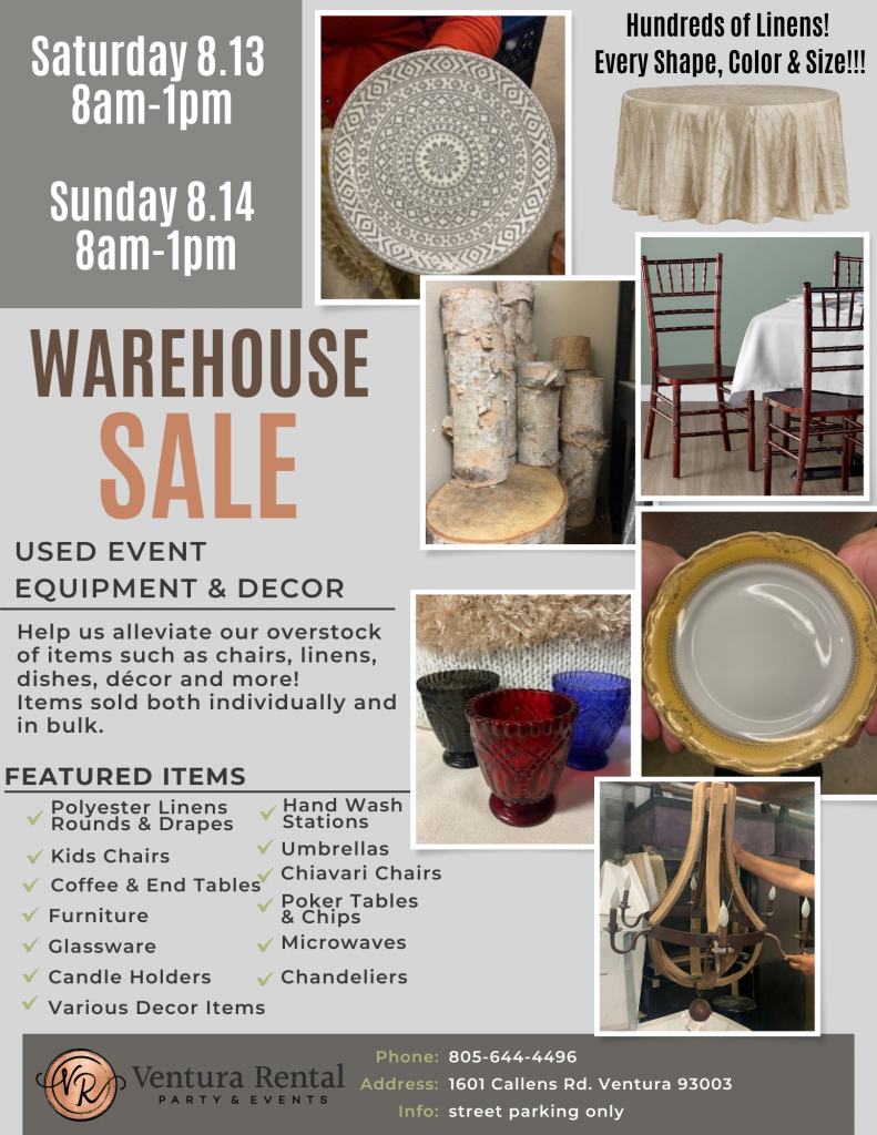 Warehouse Sale 2022 Ventura Rental