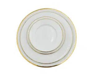 white_china_with_gold_rim_vetura_rental