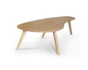 oak_kidney_shape_coffee_table