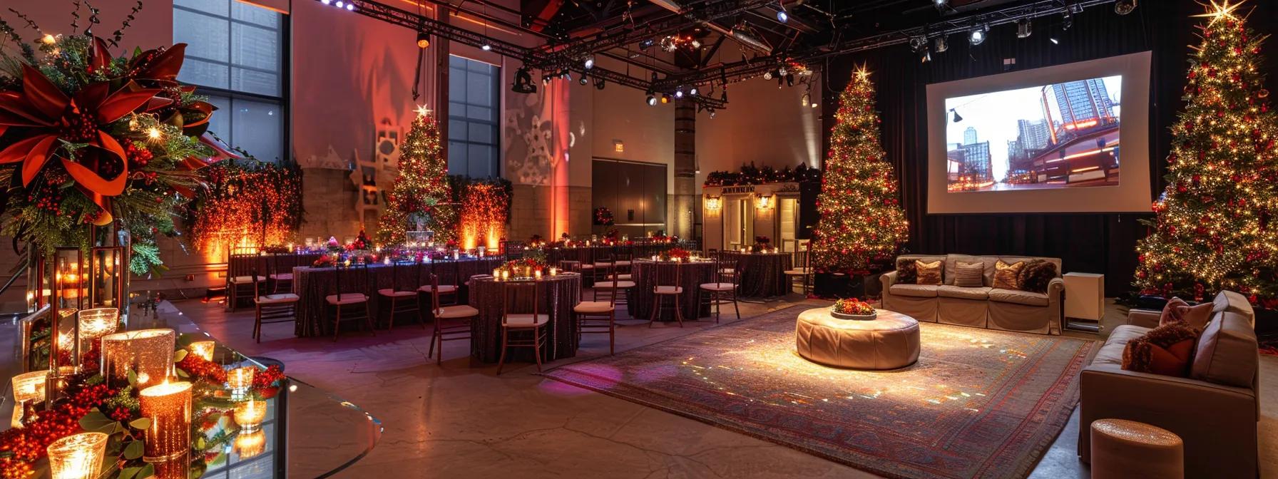 meticulously arranged festive