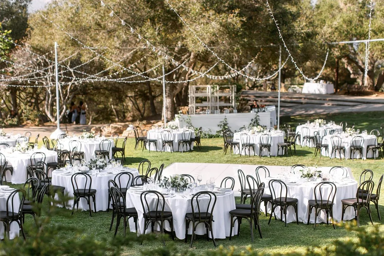 local wedding setup