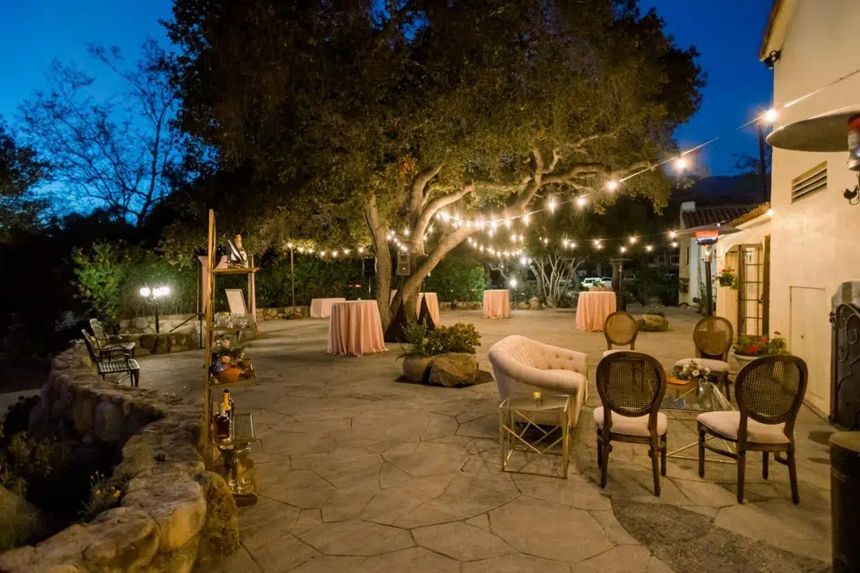 small and cozy event setup