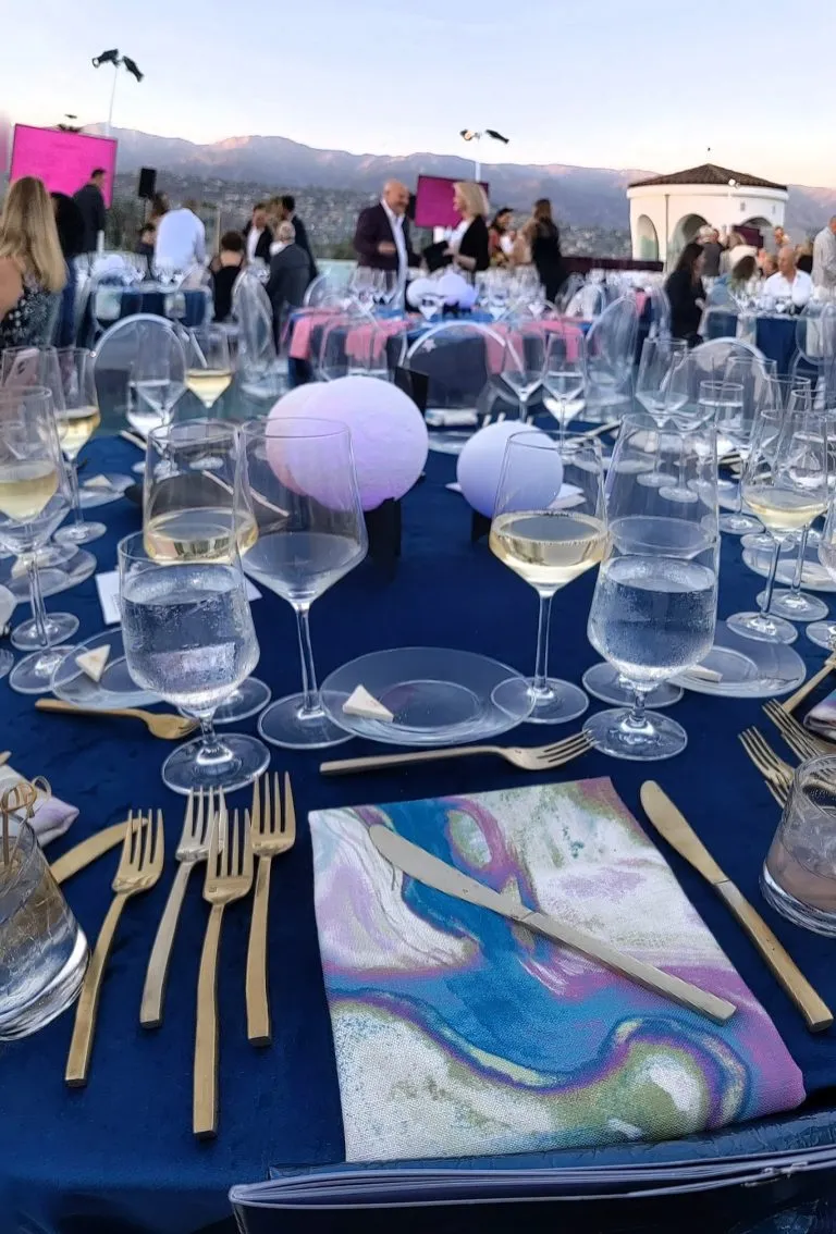 event setup by corporate event rental service