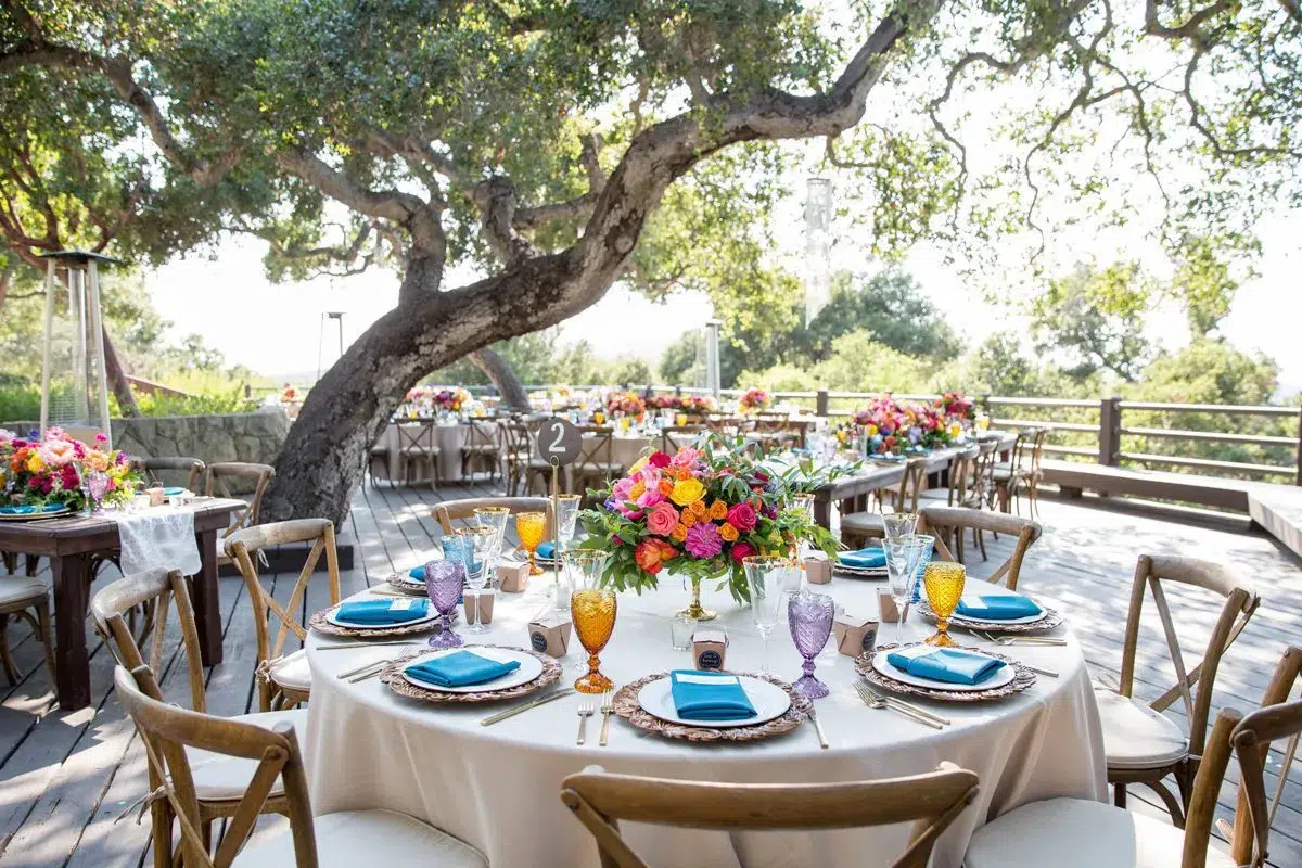 colorful rustic wedding