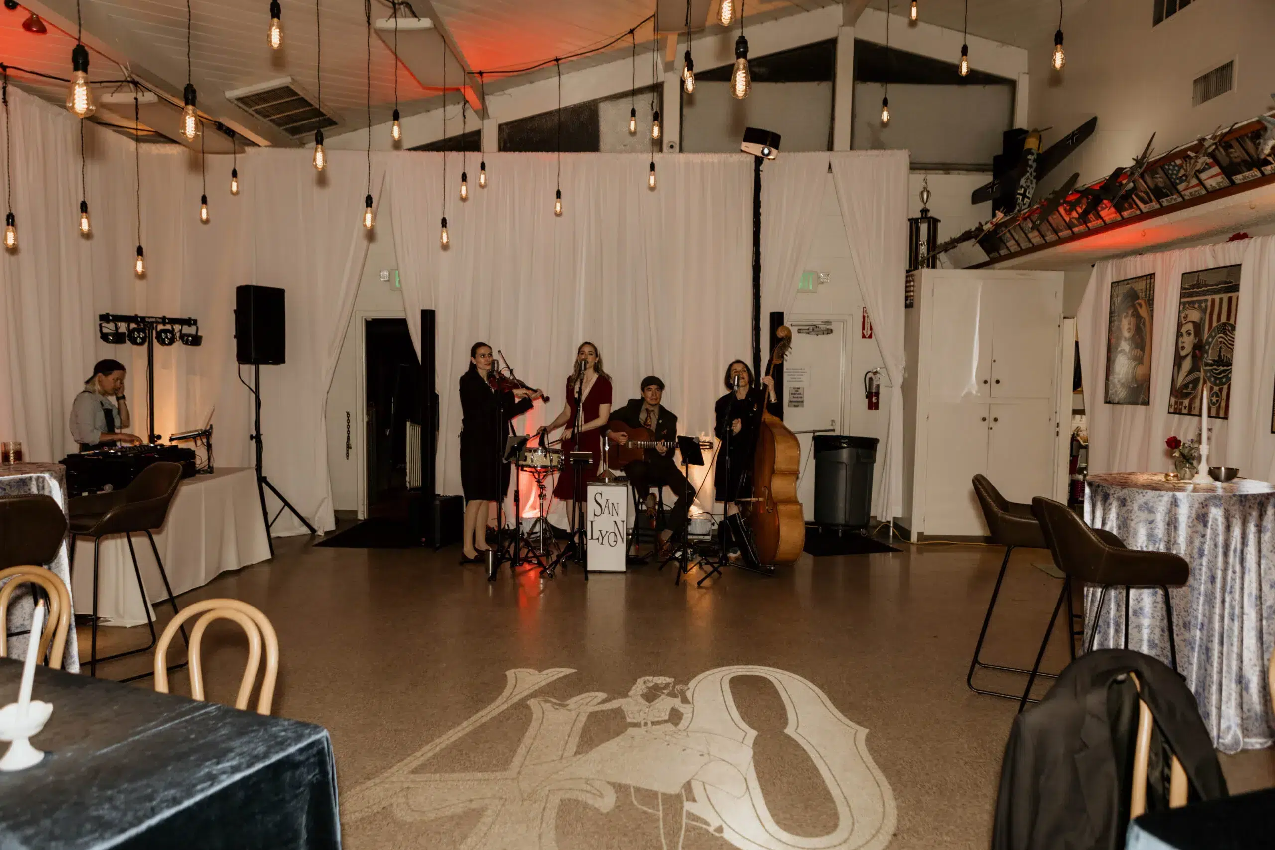 40th birthday party setup