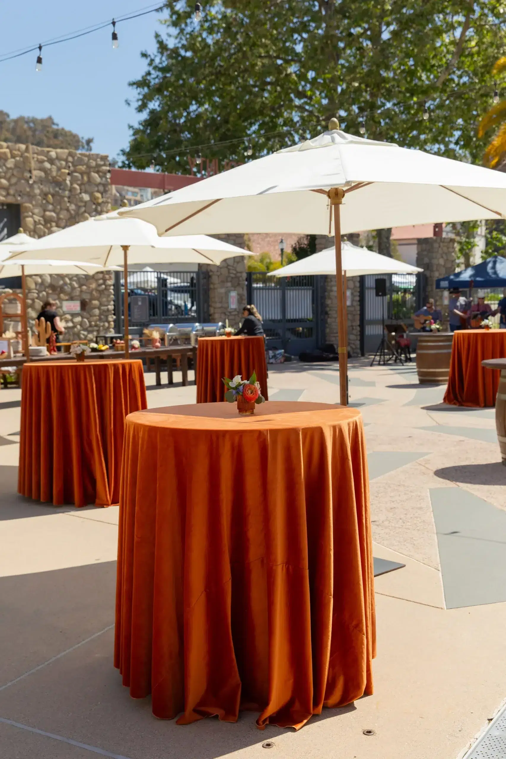 umbrellas on the table