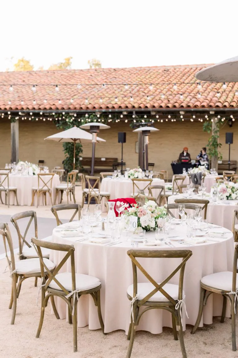 elegant and simple event setup