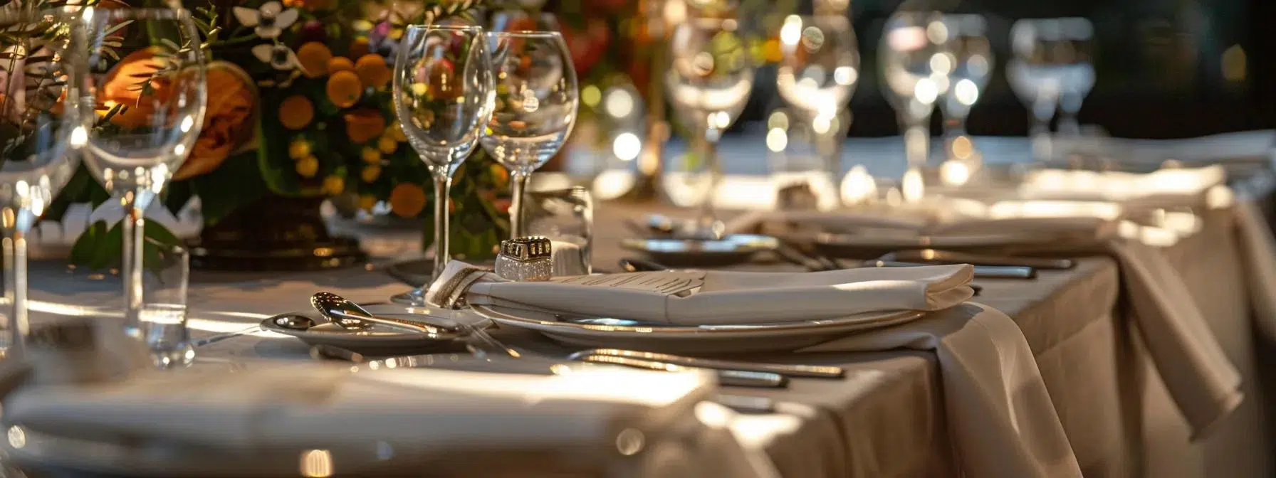 an elegantly set dining table featuring sophisticated tableware and vibrant centerpieces, artfully arranged with plush tablecloths and coordinated napkins, creates an inviting atmosphere that underscores the importance of aesthetic design for memorable gatherings.