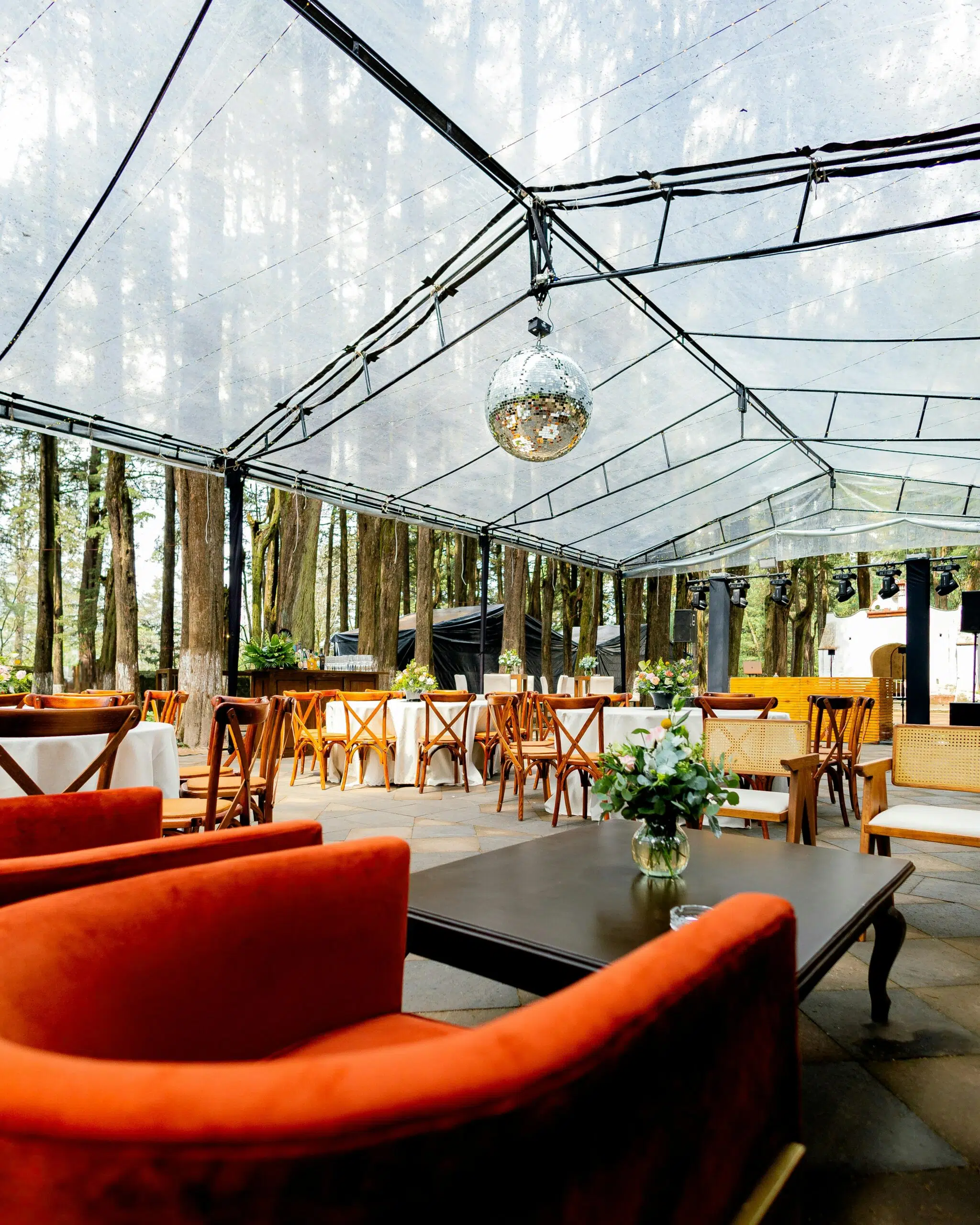 corporate tent lighting