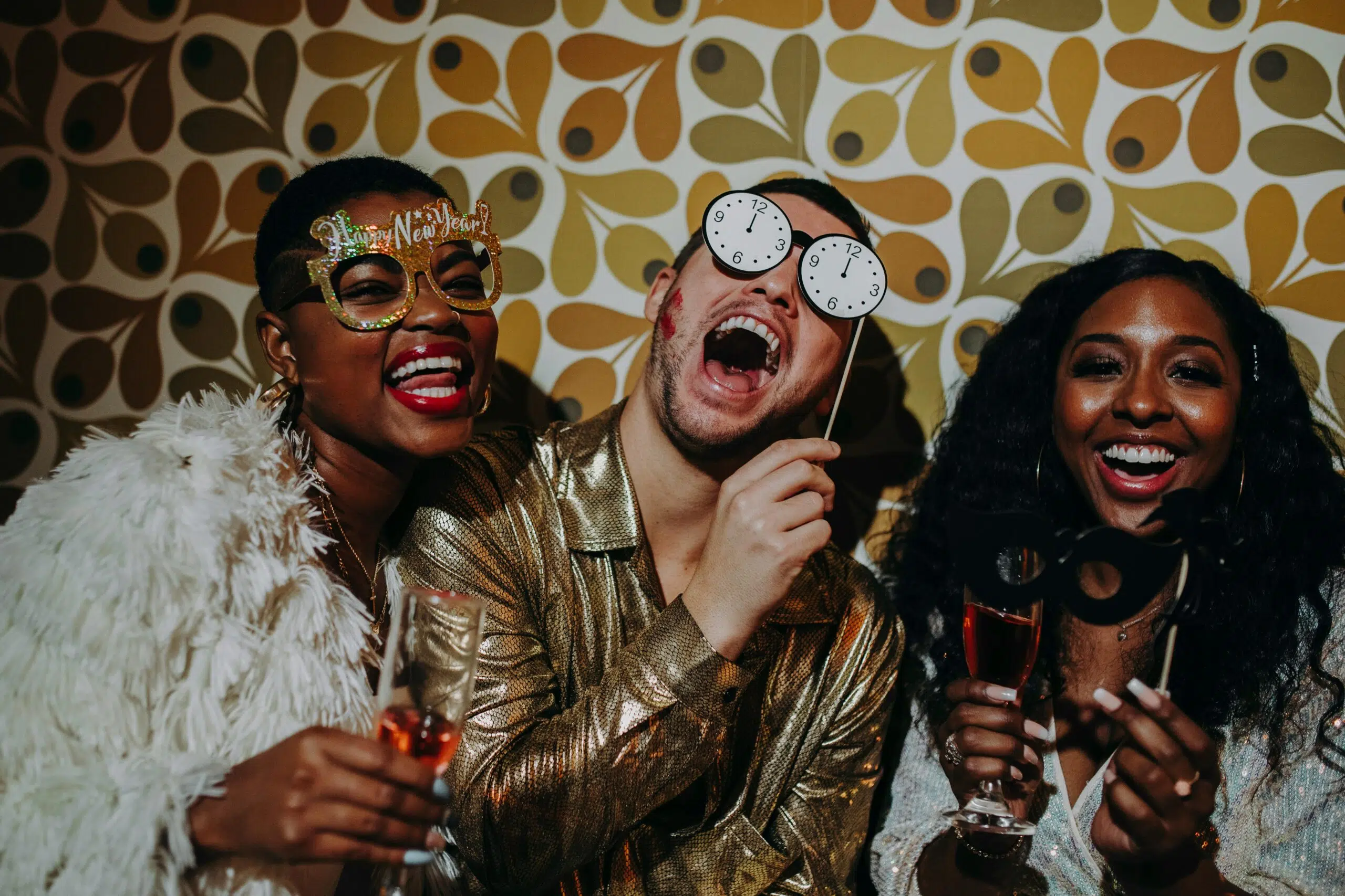 photobooth and props at new year party