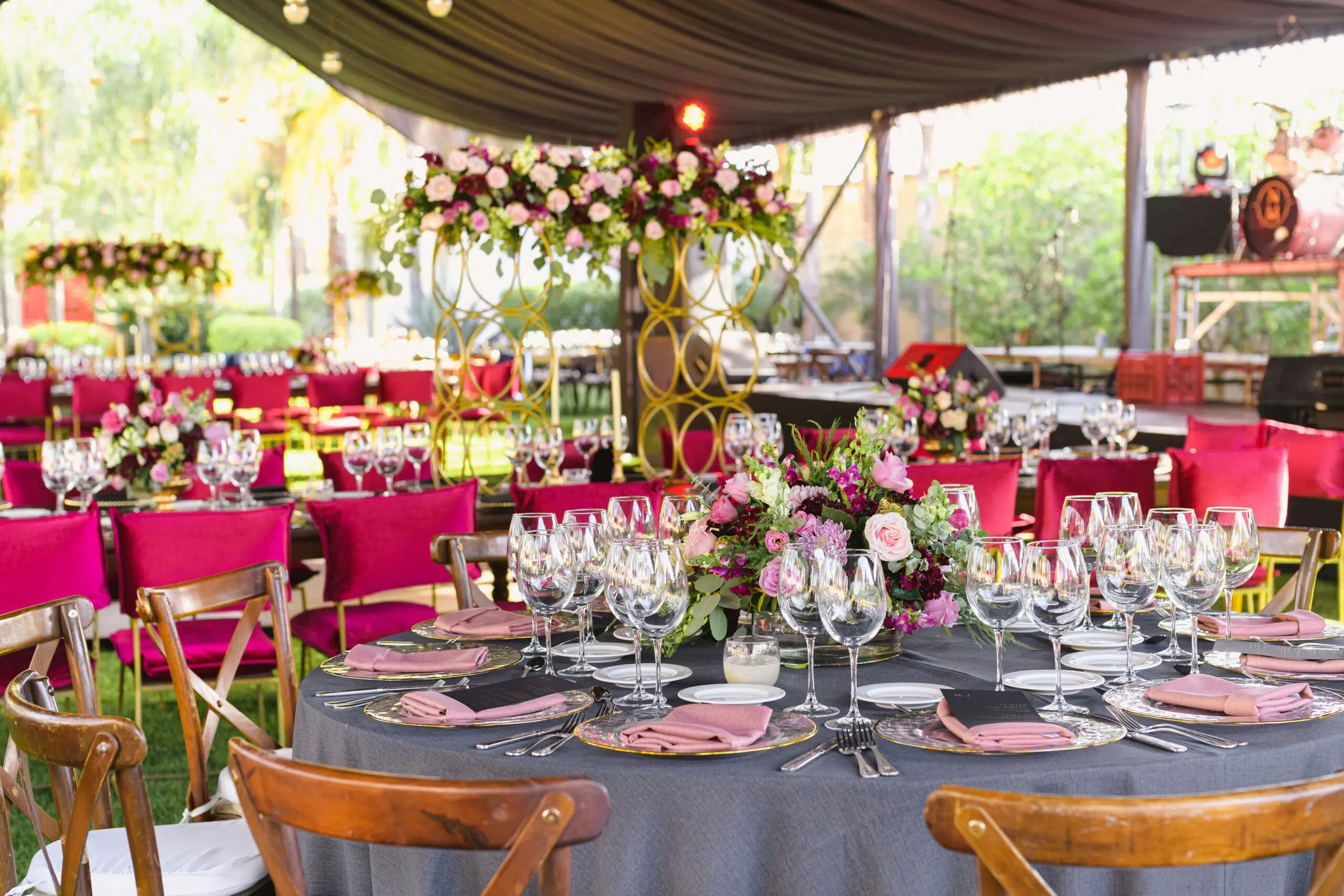 an elegant event setup