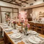 Personalized event décor showcasing unique styling elements and vibrant atmosphere