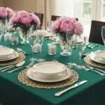 Elegant table setting with fine china and luxurious linens for refined celebrations