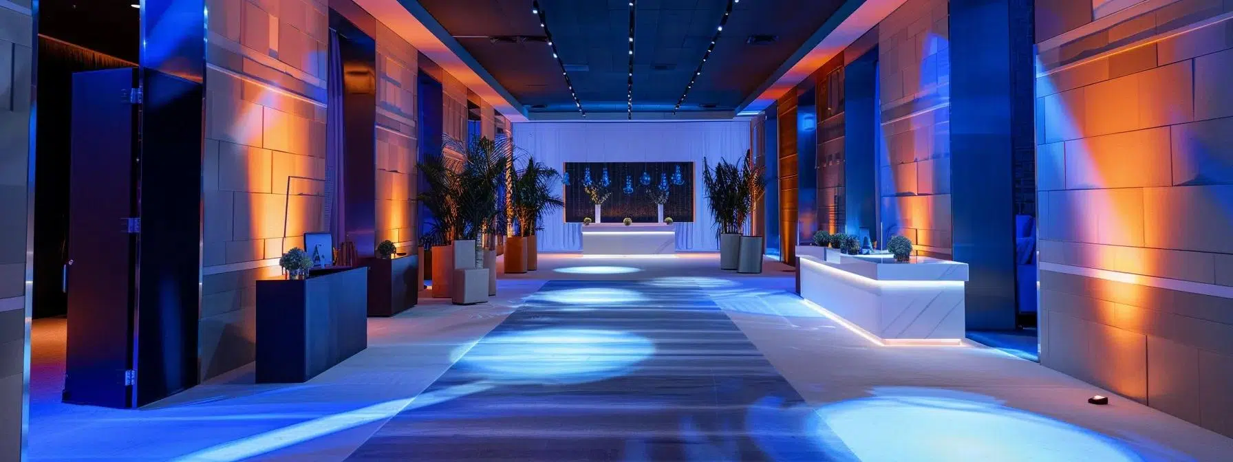 indoor event space  designed vip sections