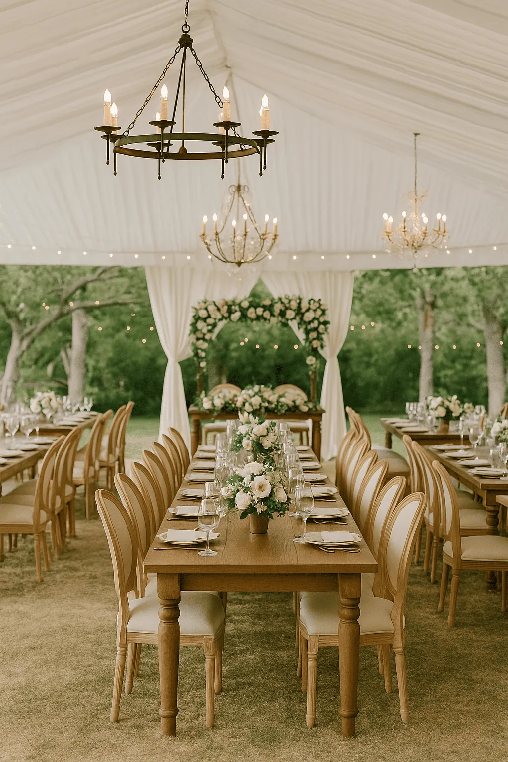 wedding table and chair decor from Ventura Rental