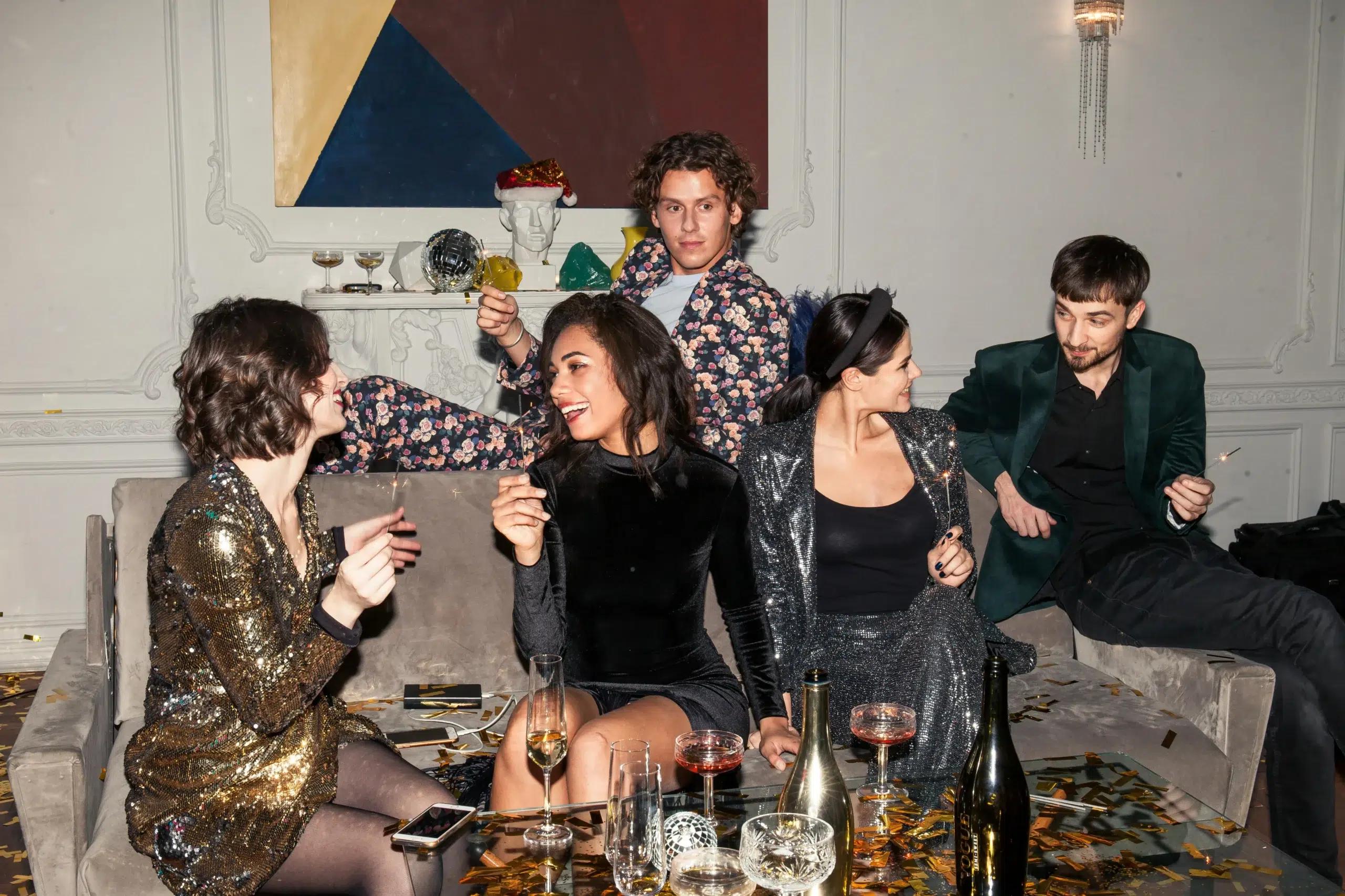 cocktail party in full swing