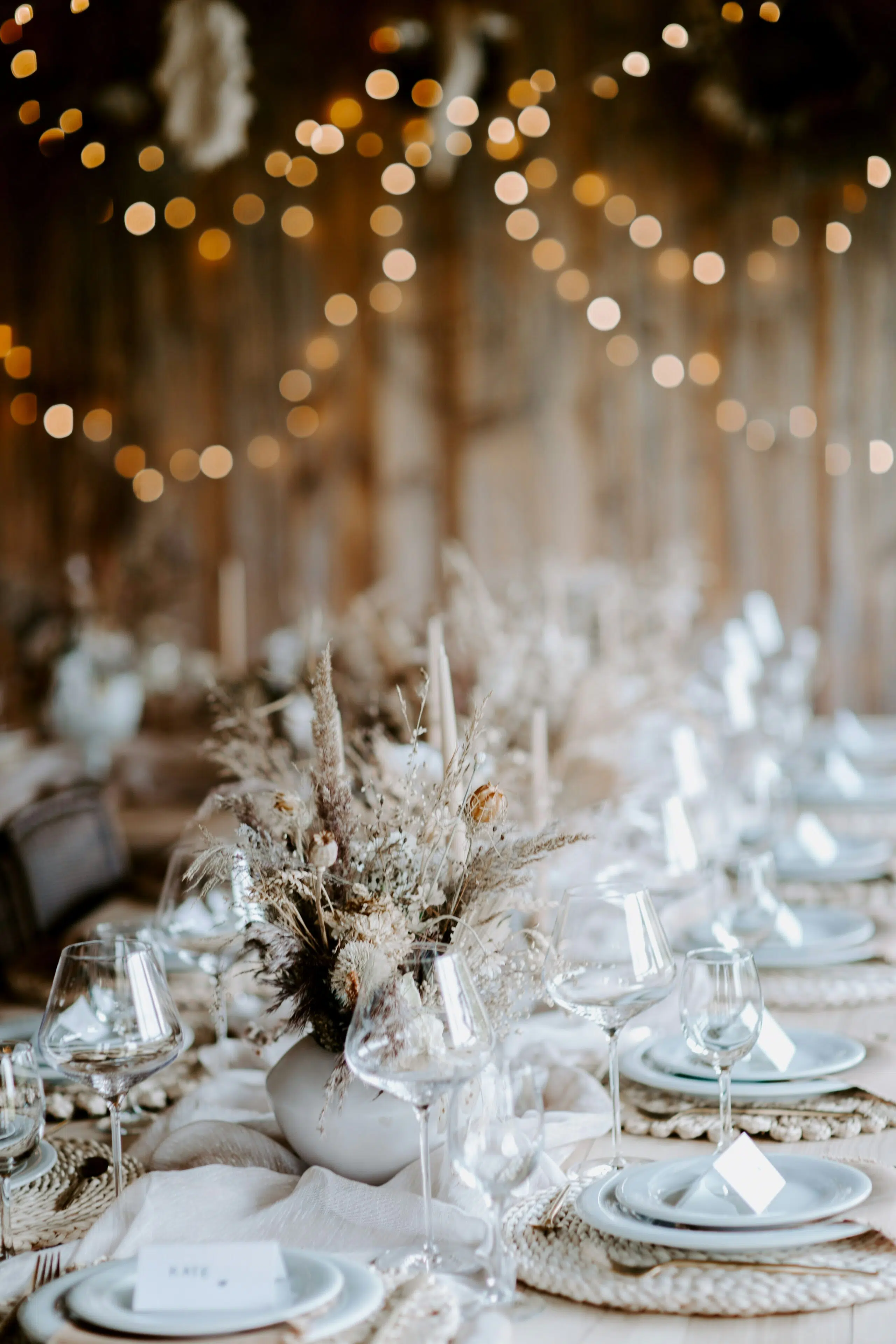 a table setting for event rentals