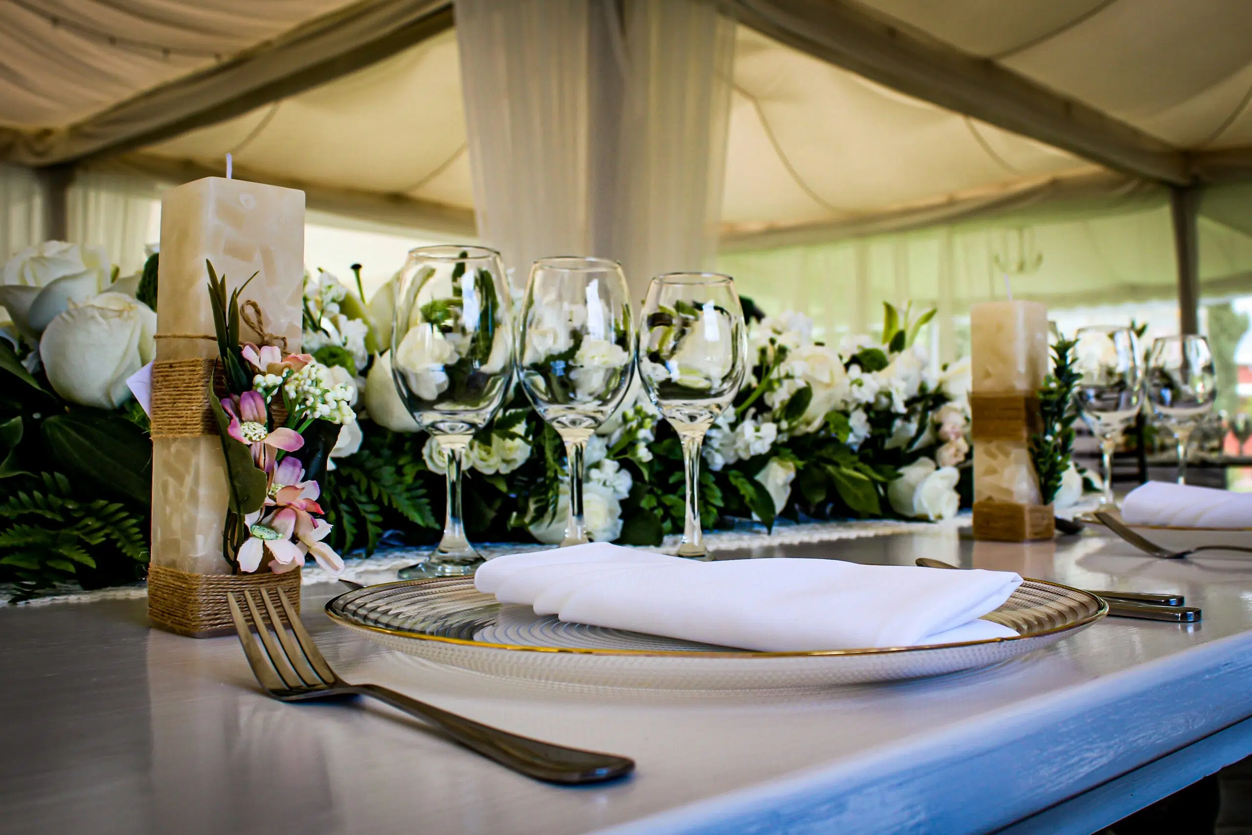 wedding rental decor