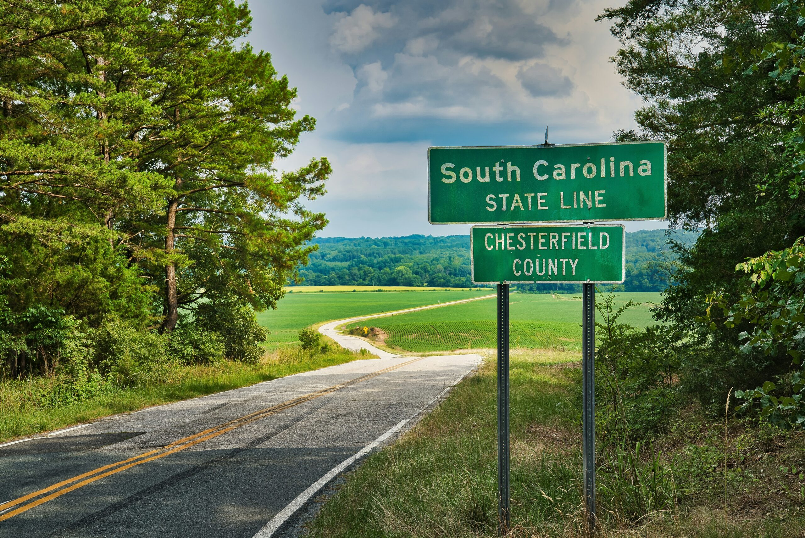 a sign board of South Carolina
