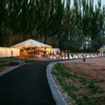 a tented weddinng