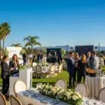 Outdoor corporate event in California with planners and attendees
