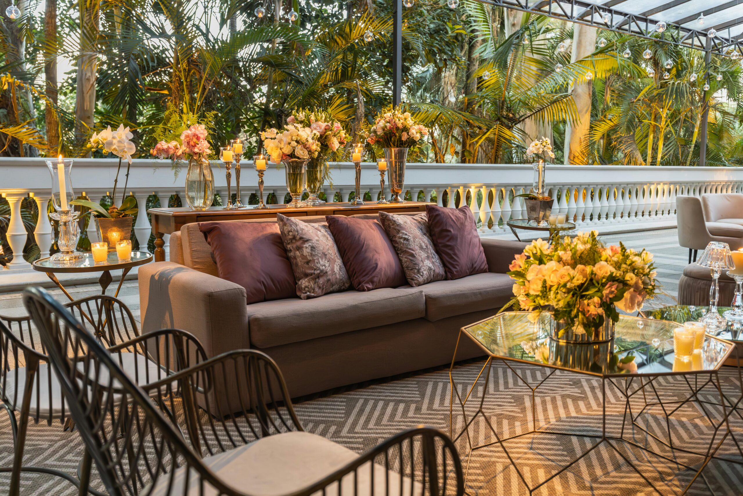 elegant event theme outdoors