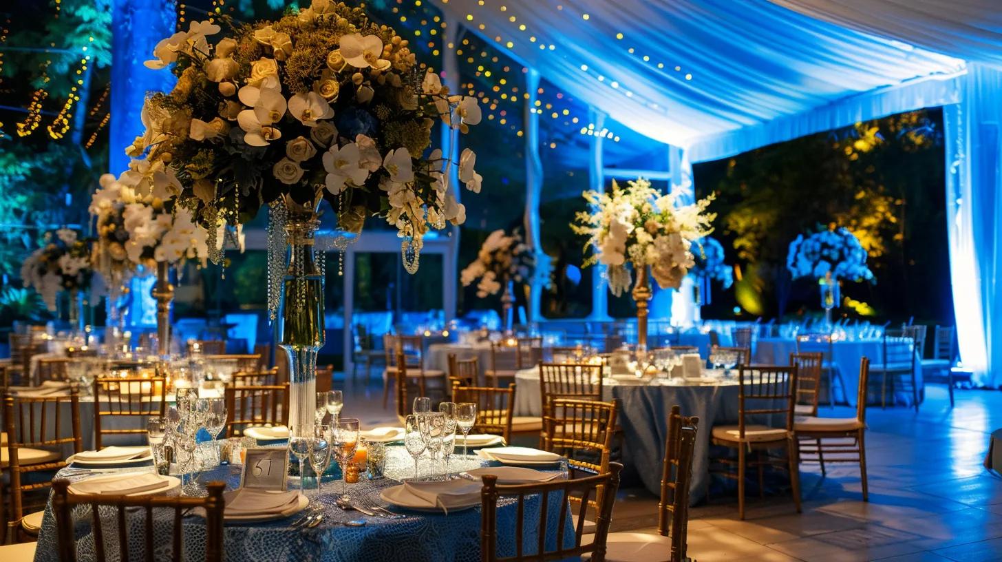 wedding, lighting, chairs and tables, flowers for summer