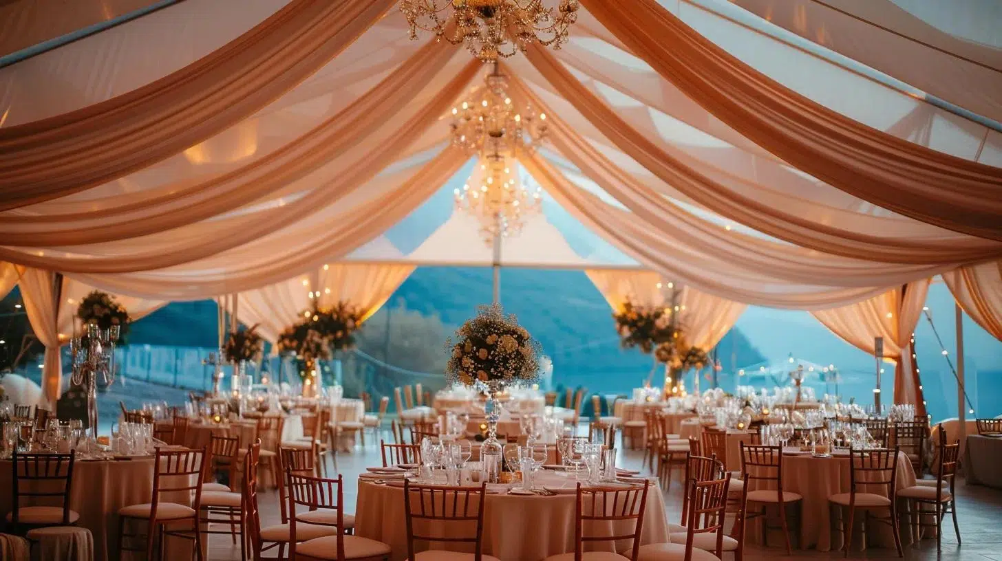 wedding tent, banquet, decor