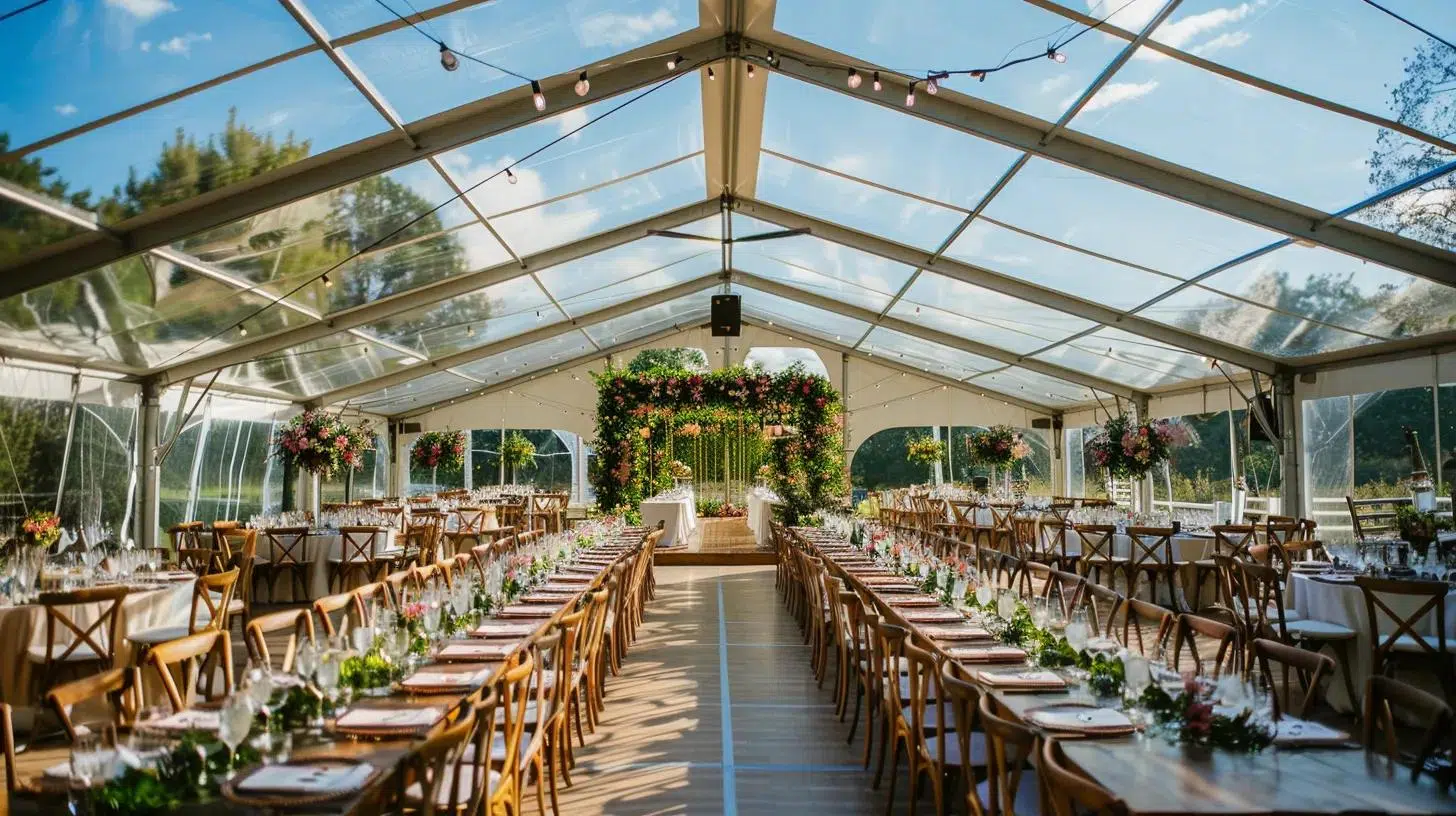 wedding tent, banquet, decor