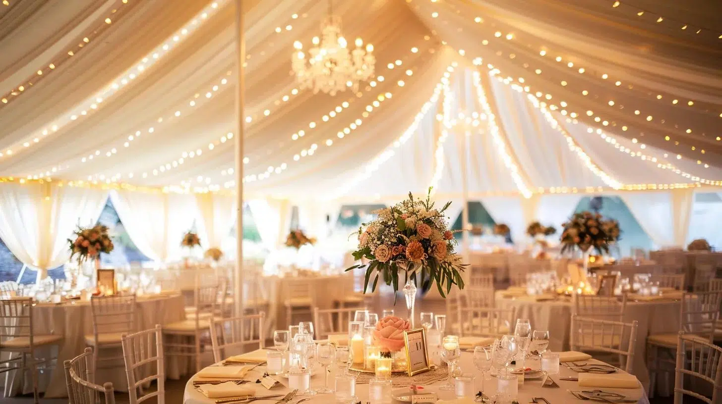 wedding tent, banquet, decor