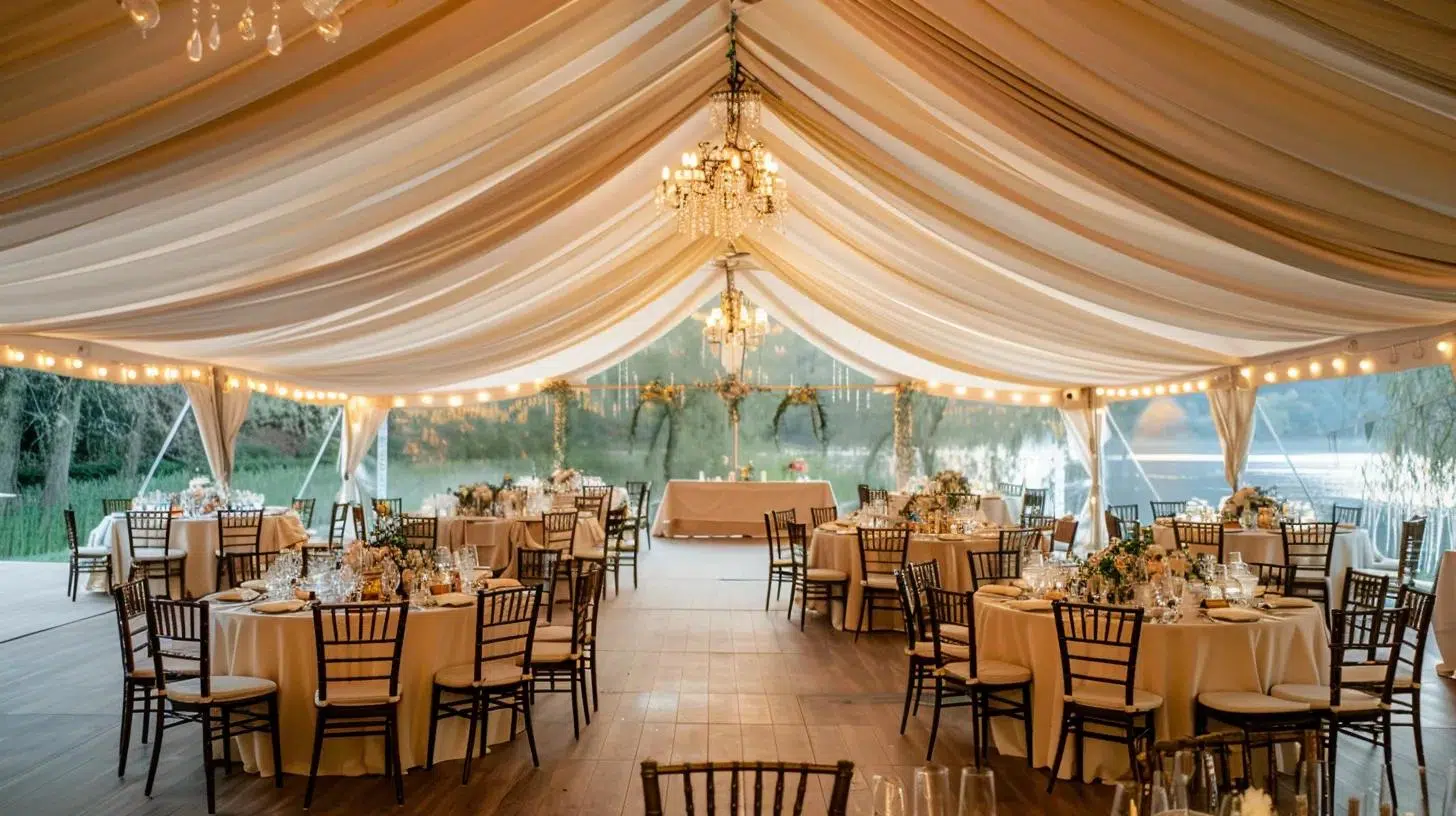 wedding tent, banquet, decor