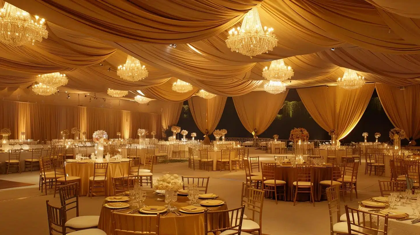 wedding tent, banquet, decor