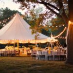 outdoor wedding tent