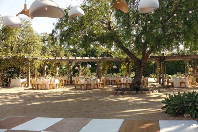 ceremony setup outdoor venue