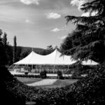 wedding tent view
