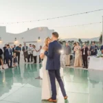 outdoor wedding dance floor
