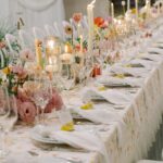 long wedding table linens