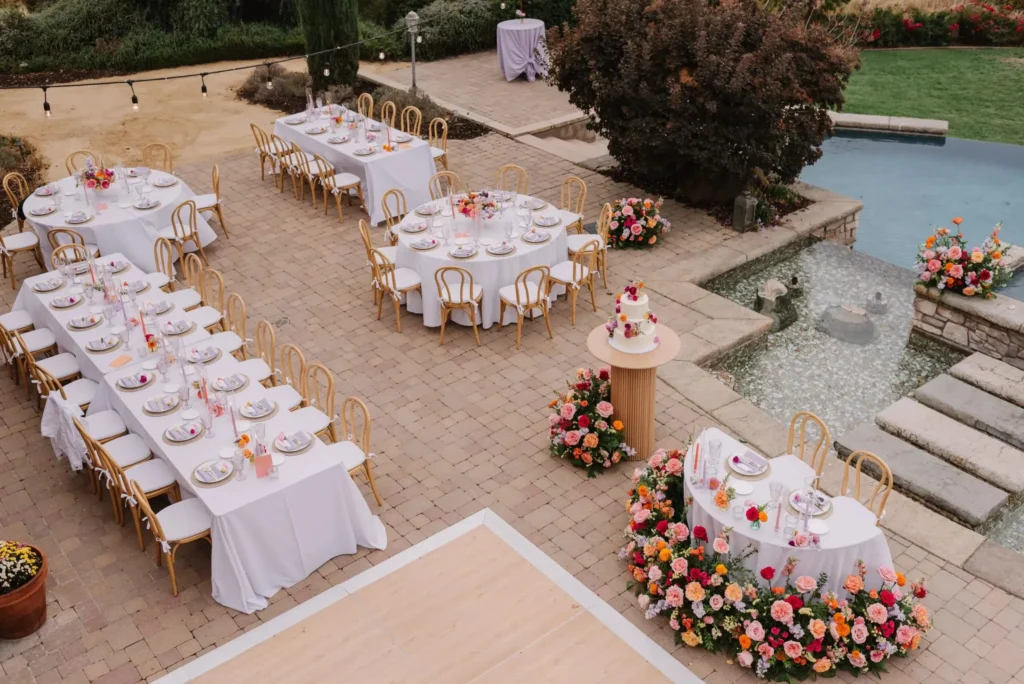 table linens outdoor wedding