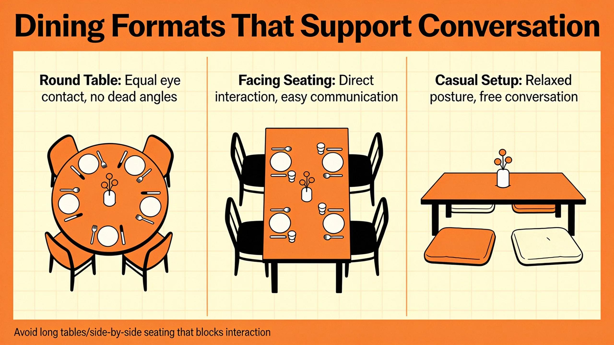Choose a Dining Format That Supports Conversation