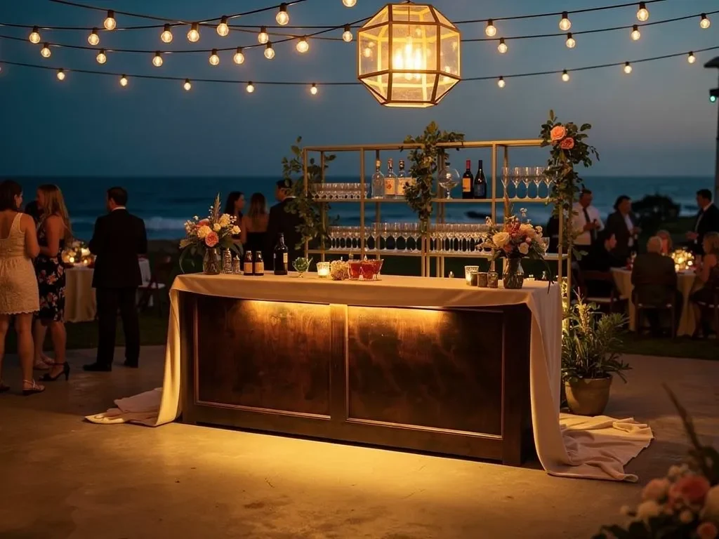 Prepare the Bar Area for a Santa Barbara Fall Evening