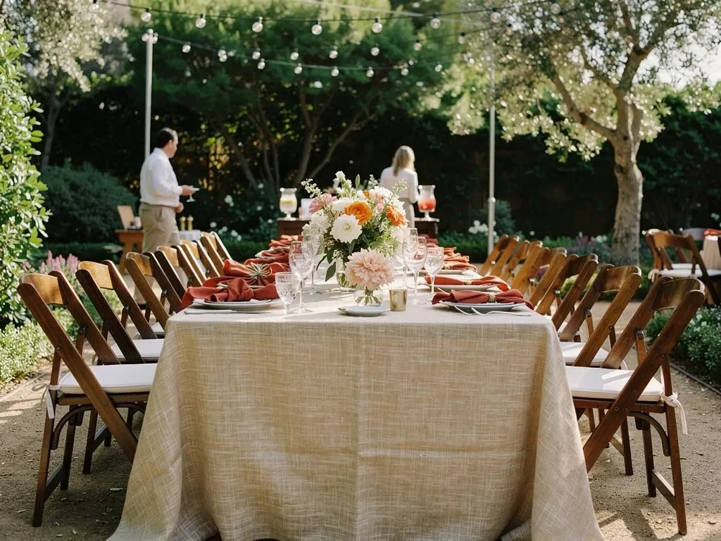 Soften a Garden or Estate Reception With Woven Texture