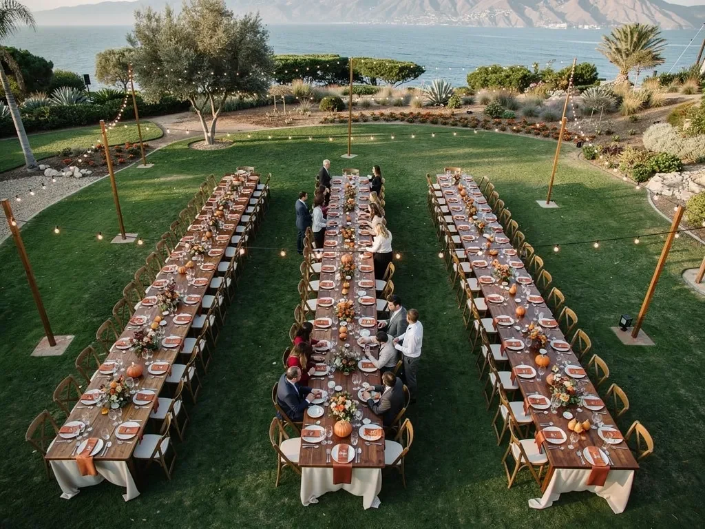 Decide How the Long Tables Will Be Arranged