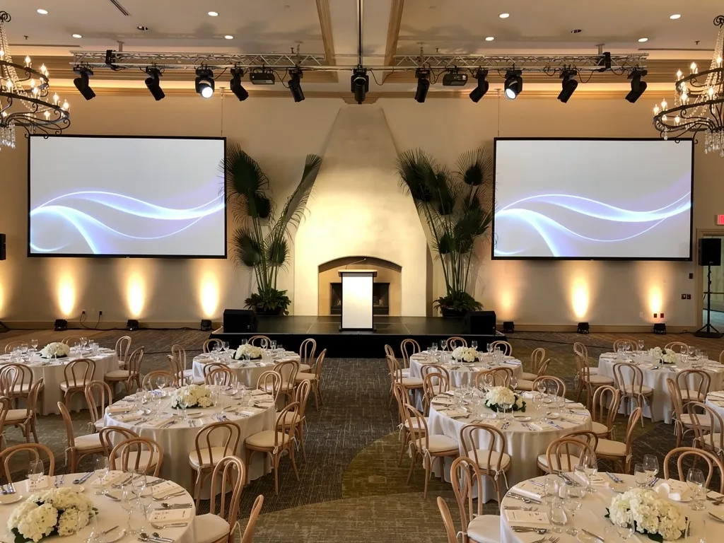 Support Presentations With Staging, AV, and Lighting