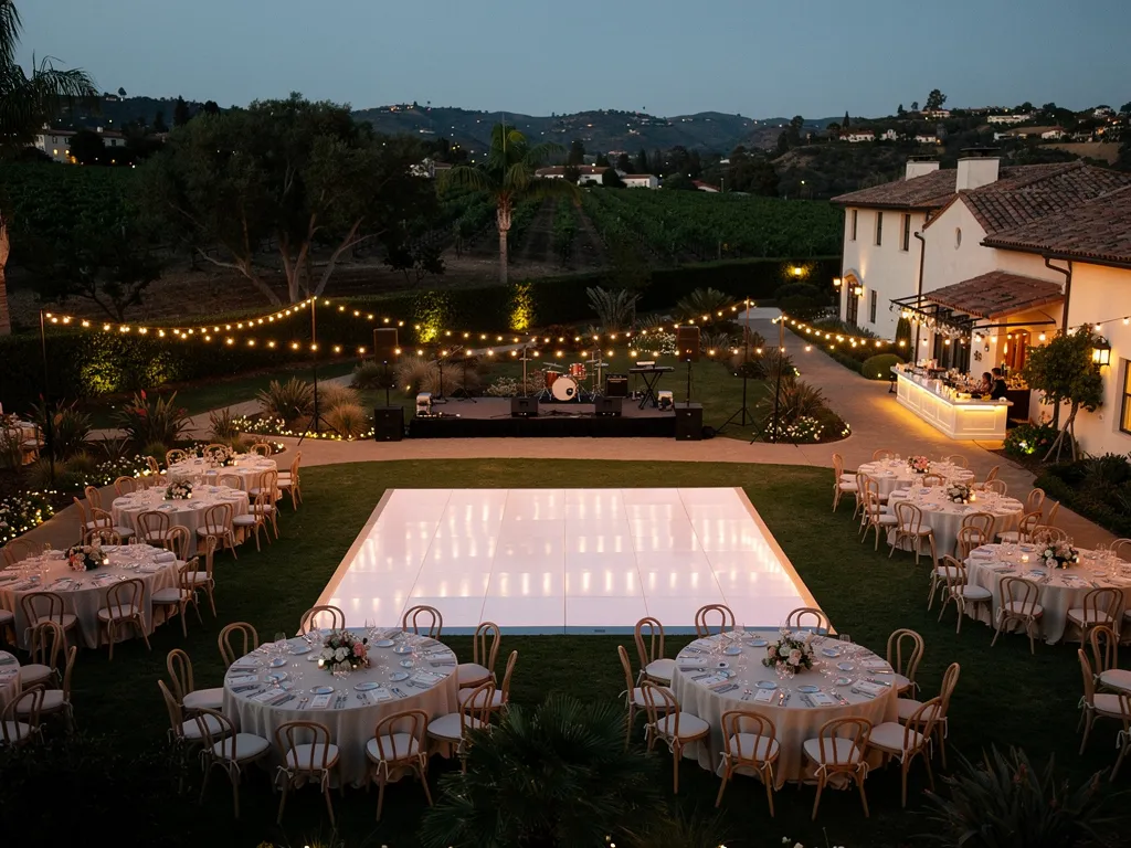 Lighting, Dance Floors, and Reception Features