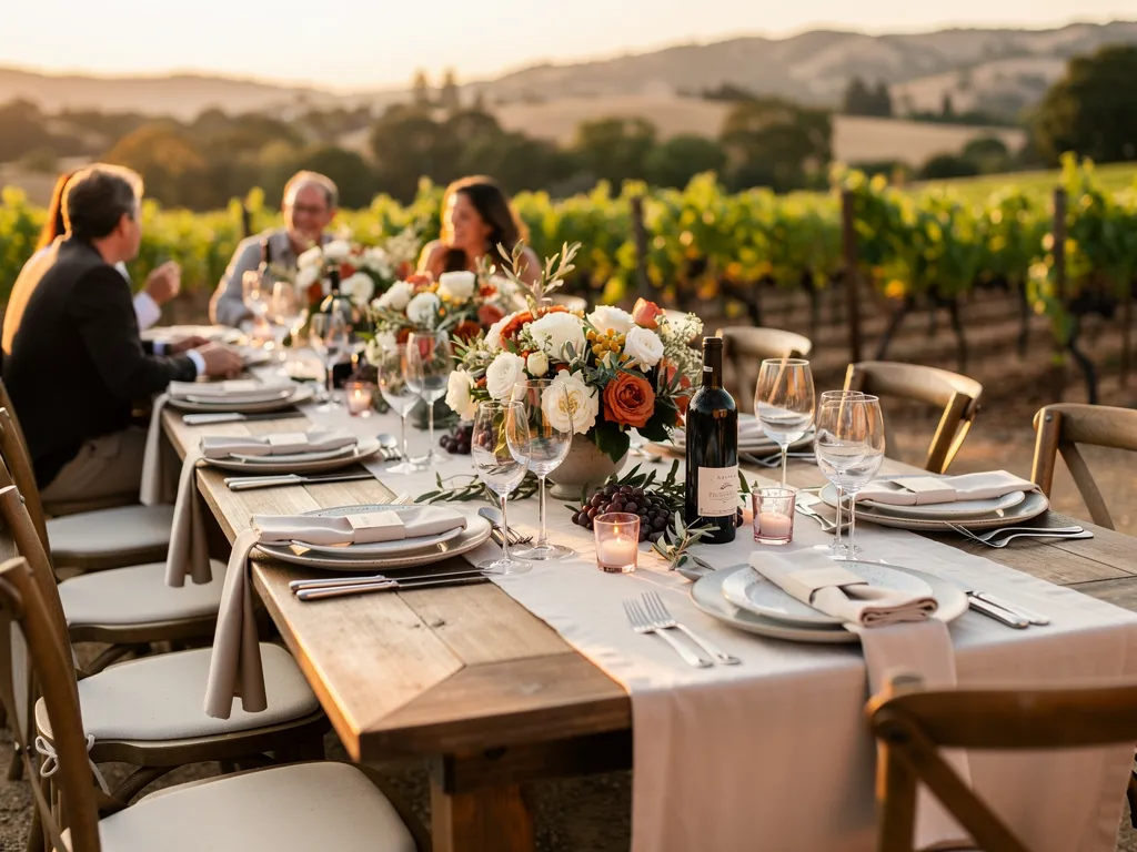 Designing a Cohesive Wine Country Tablescape
