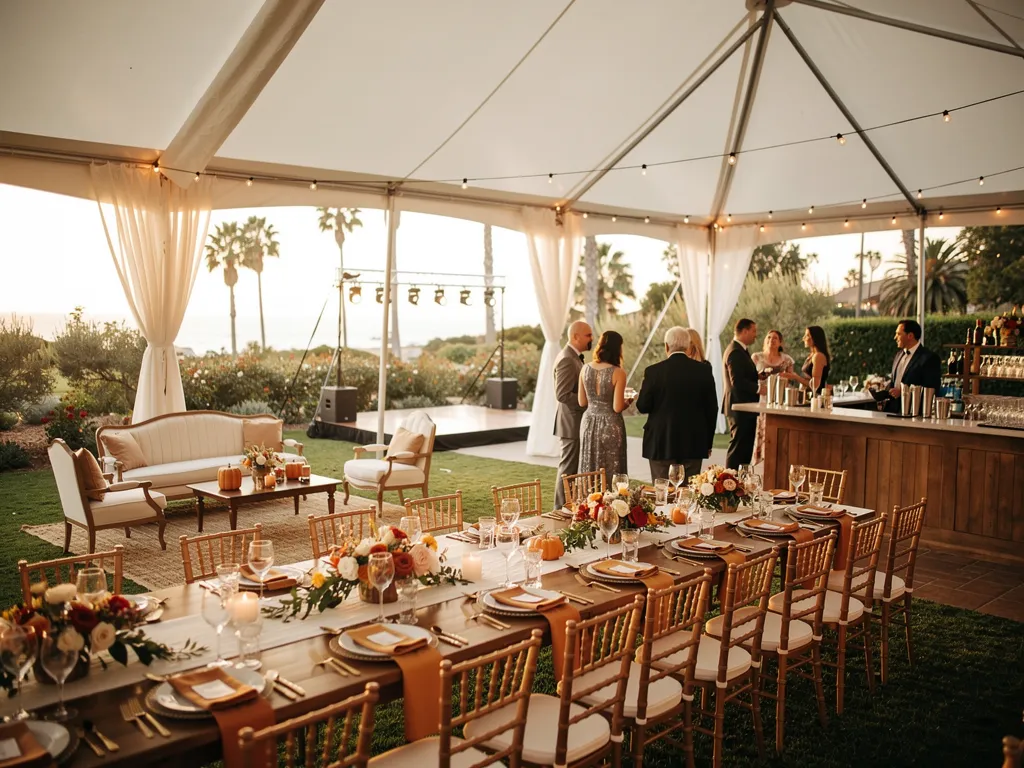 Coordinating the Dining Area With the Rest of the Reception