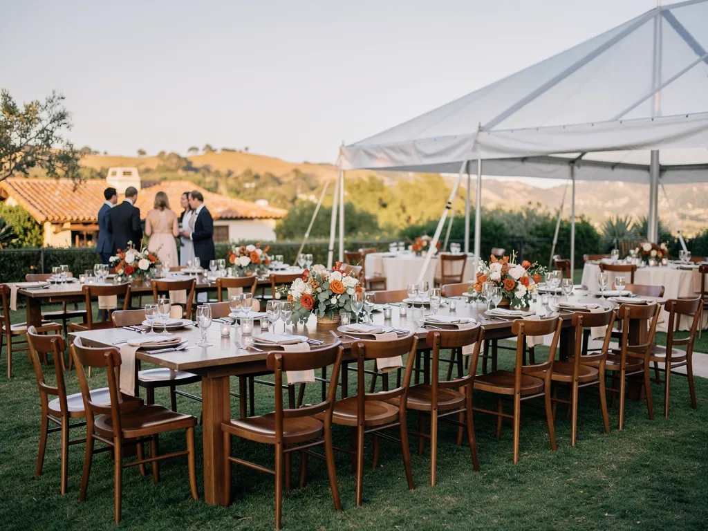 Choosing Tables and Chairs for a Fall Wedding Reception