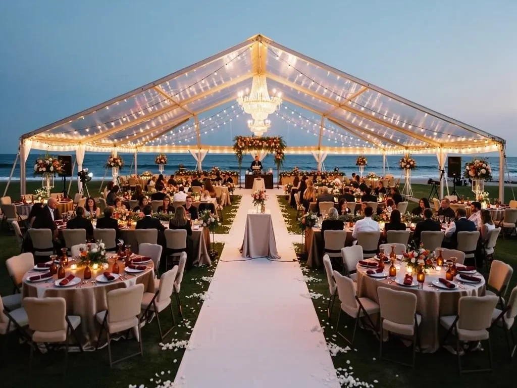 Use Lighting to Support a Late-Afternoon Ceremony