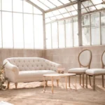 Fire feature rental for Santa Barbara outdoor lounge